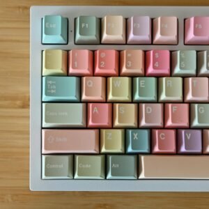 Rainbow Heart Gradient Keycap Set: Cherry Profile, PBT