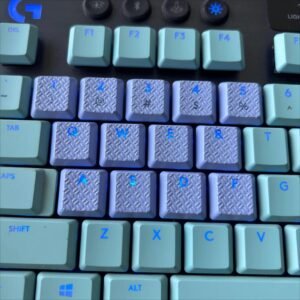 Alternative view of 8/13 Keys Textured Keycaps | Non-Slip Replacement Gaming Keycap Set for Low Profile Mechanical Keyboard, Keyboard Caps