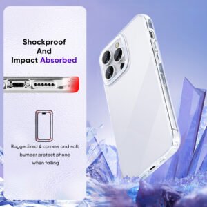 Alternative view of Transparent phone case, size 5.9*2.9 inches, Suitable for iPhone 14 Pro Max 6.7 inch.